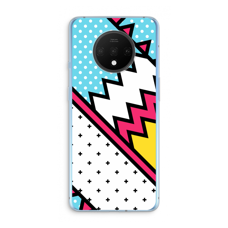 Pop Art #2: OnePlus 7T Transparant Hoesje