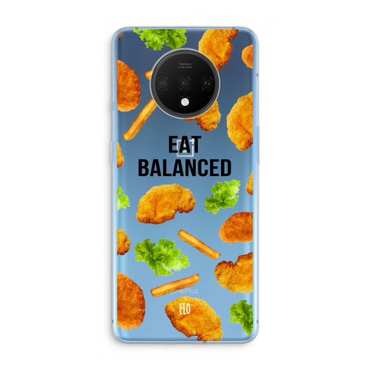Eat Balanced: OnePlus 7T Transparant Hoesje