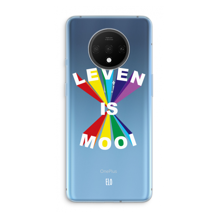 Het Leven Is Mooi: OnePlus 7T Transparant Hoesje