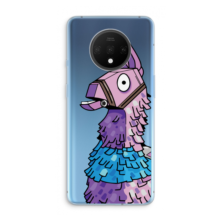 Lama: OnePlus 7T Transparant Hoesje