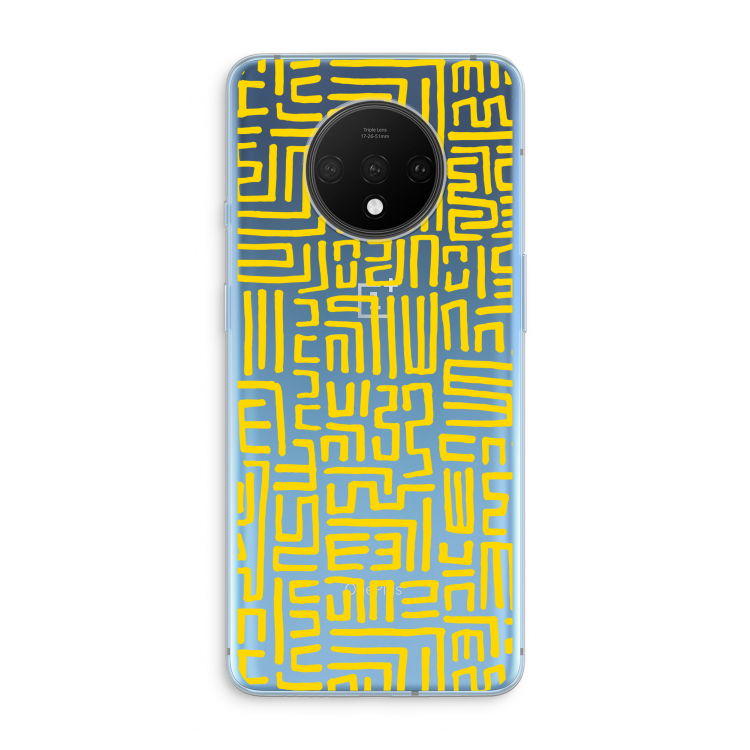 Majorelle Blue Print: OnePlus 7T Transparant Hoesje
