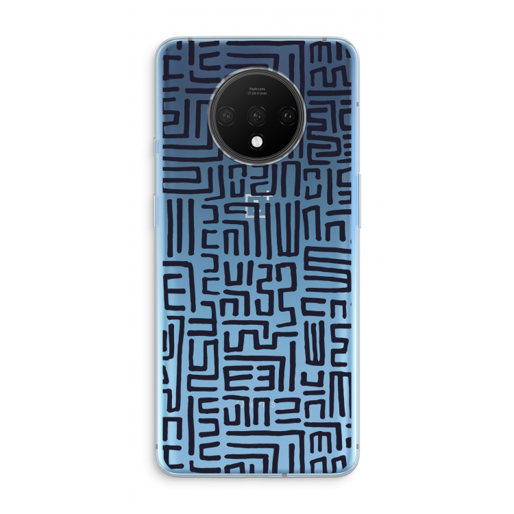 Moroccan Print: OnePlus 7T Transparant Hoesje