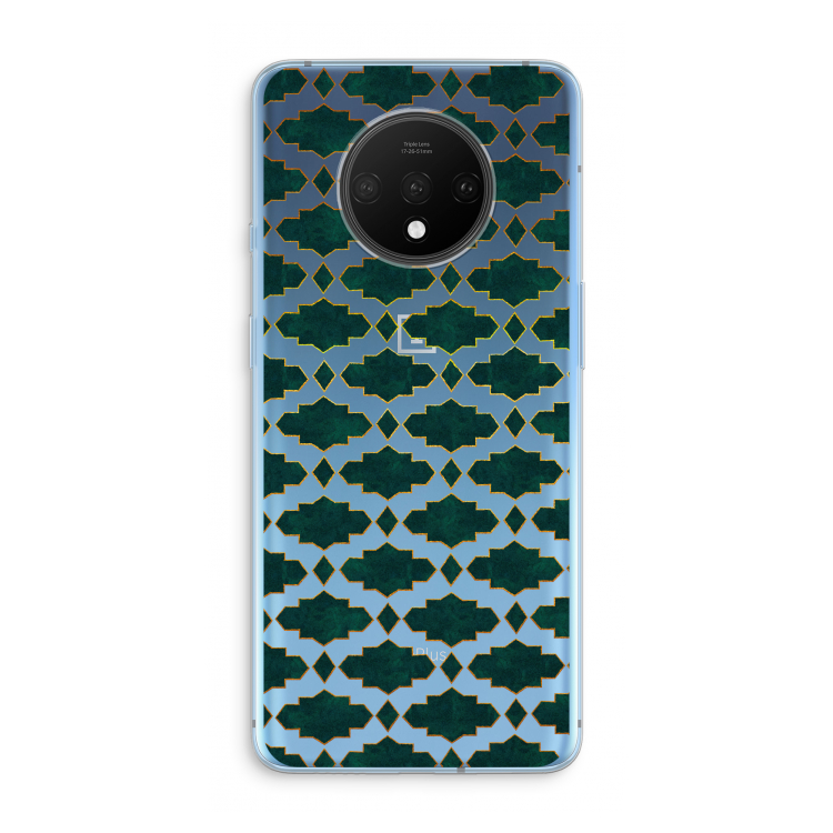 Moroccan tiles: OnePlus 7T Transparant Hoesje