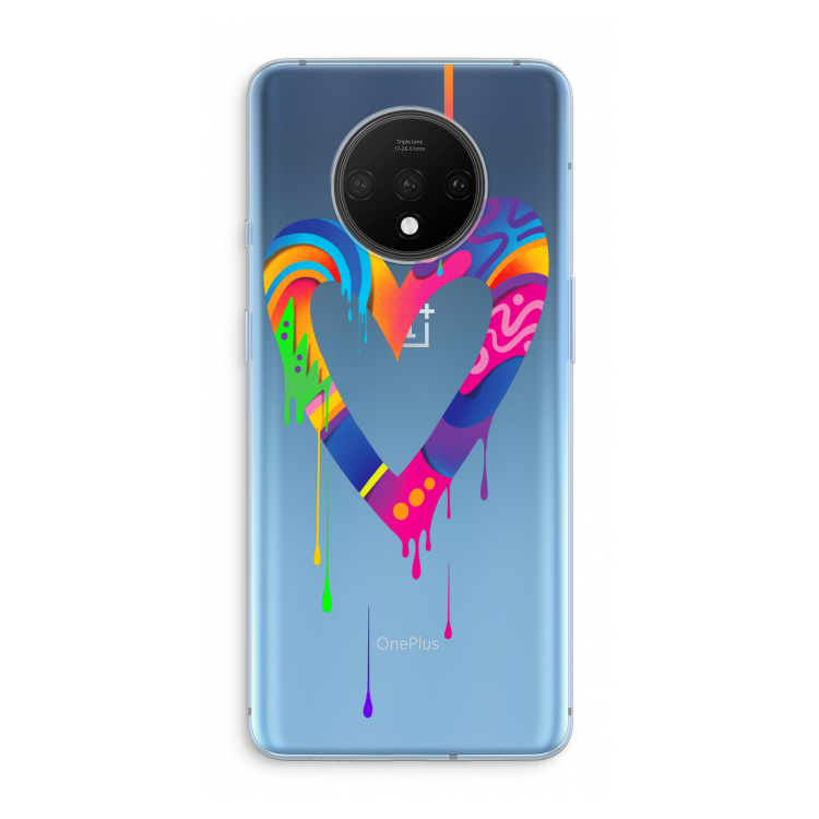 Melts My Heart: OnePlus 7T Transparant Hoesje