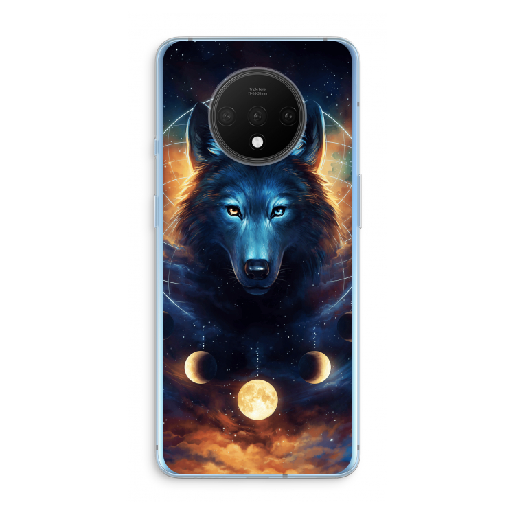 Wolf Dreamcatcher: OnePlus 7T Transparant Hoesje