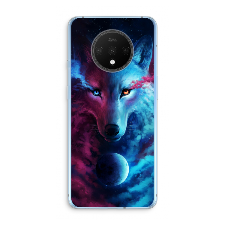 Where Light And Dark Meet: OnePlus 7T Transparant Hoesje