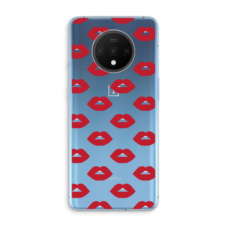 Lips: OnePlus 7T Transparant Hoesje