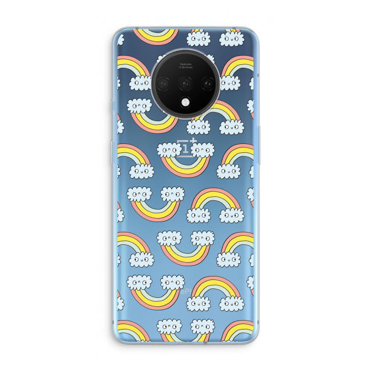 Regenboog: OnePlus 7T Transparant Hoesje
