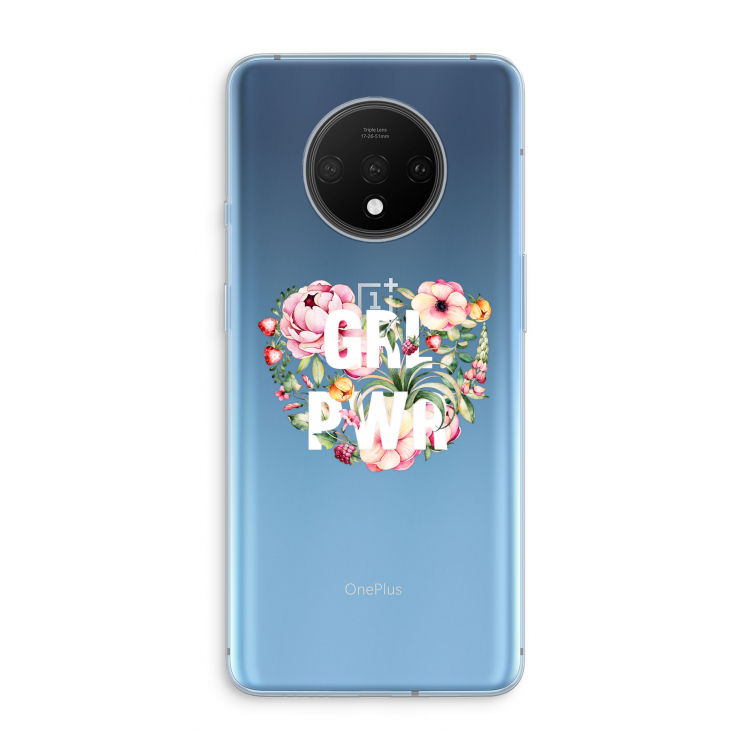 GRL PWR Flower: OnePlus 7T Transparant Hoesje