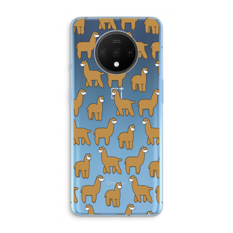 Alpacas: OnePlus 7T Transparant Hoesje