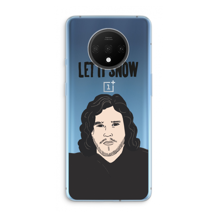 Let It Snow: OnePlus 7T Transparant Hoesje