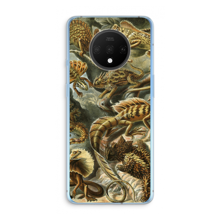 Haeckel Lacertilia: OnePlus 7T Transparant Hoesje