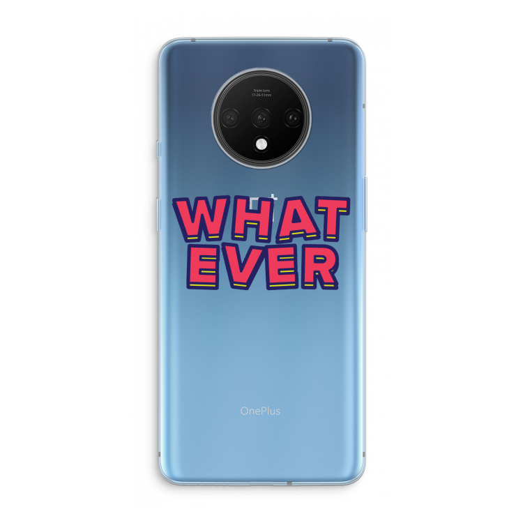 Whatever: OnePlus 7T Transparant Hoesje