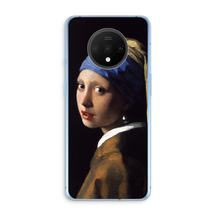 The Pearl Earring: OnePlus 7T Transparant Hoesje