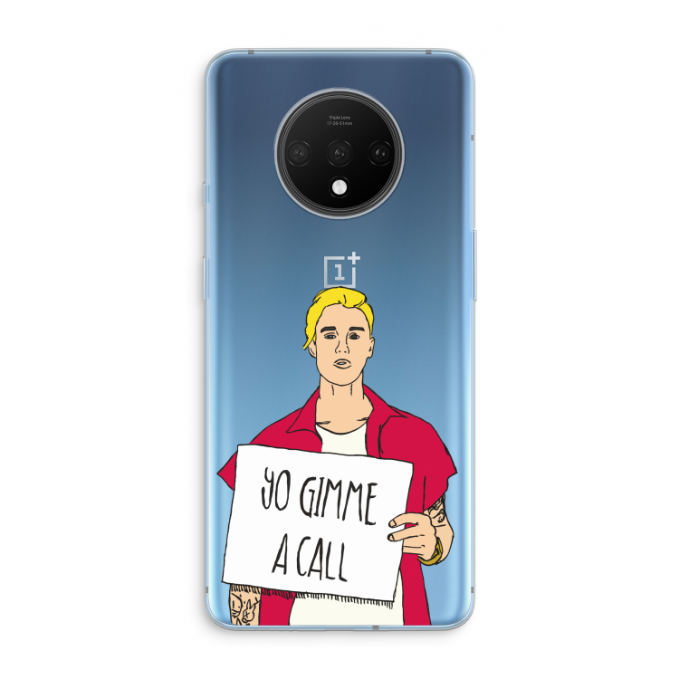 Gimme a call: OnePlus 7T Transparant Hoesje