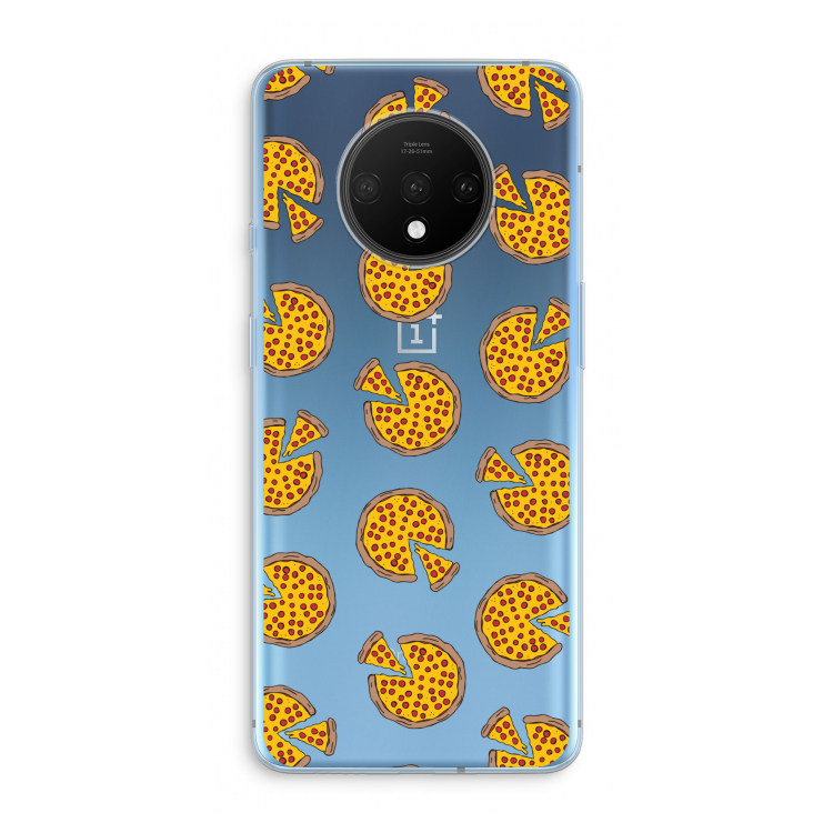 You Had Me At Pizza: OnePlus 7T Transparant Hoesje