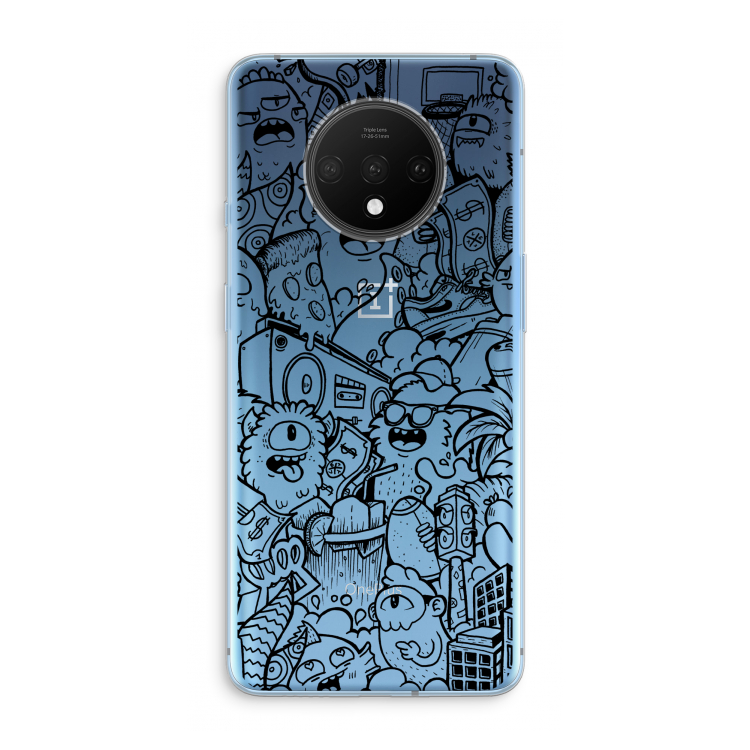 Vexx Black City : OnePlus 7T Transparant Hoesje