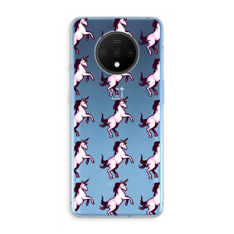 Musketon Unicorn: OnePlus 7T Transparant Hoesje