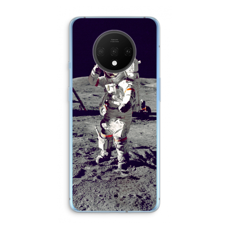 Spaceman: OnePlus 7T Transparant Hoesje