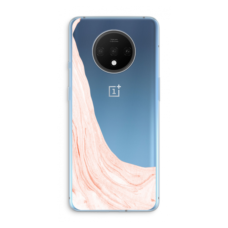 Peach bath: OnePlus 7T Transparant Hoesje