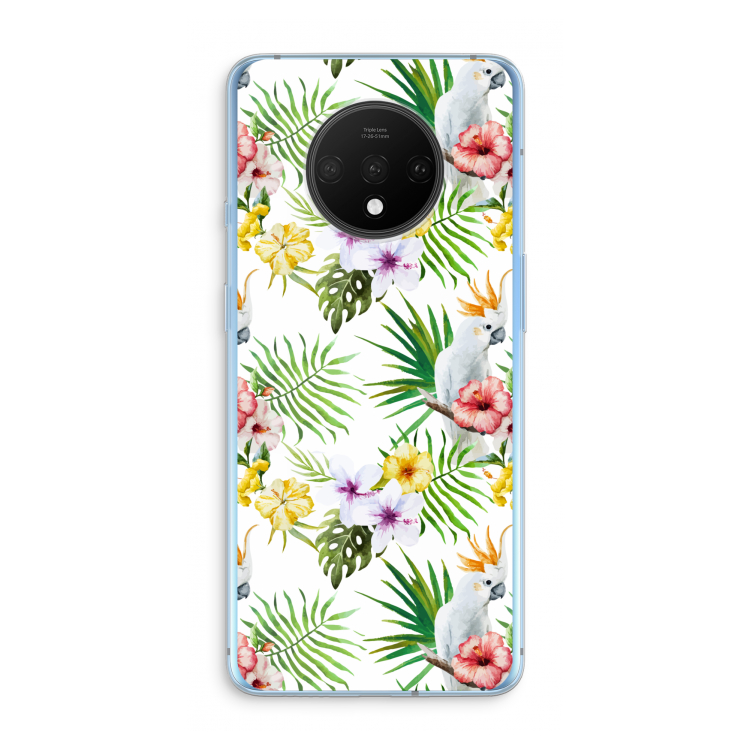 Gele kuif: OnePlus 7T Transparant Hoesje