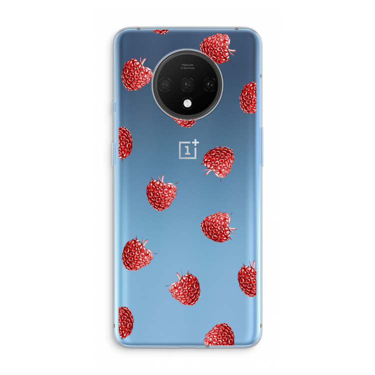 Framboosjes: OnePlus 7T Transparant Hoesje