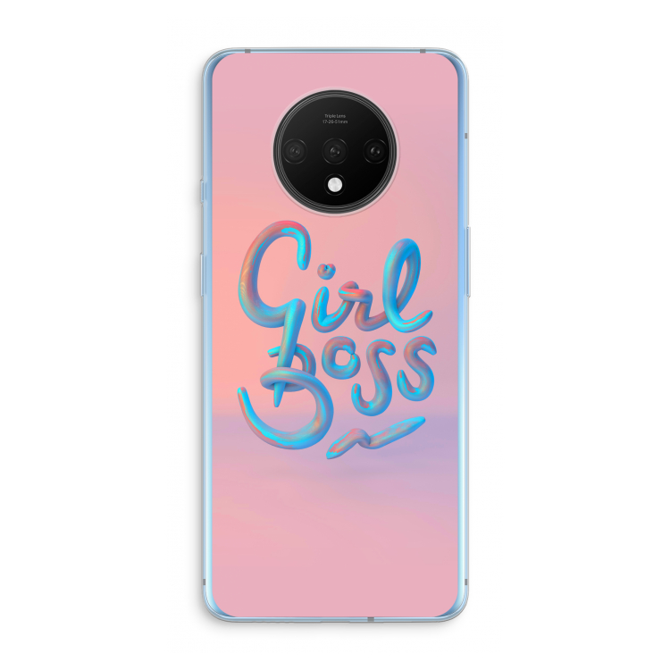 Girl boss: OnePlus 7T Transparant Hoesje
