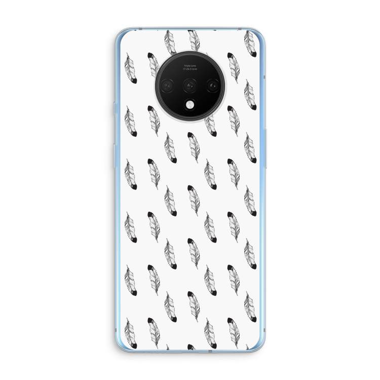 Pluimen: OnePlus 7T Transparant Hoesje