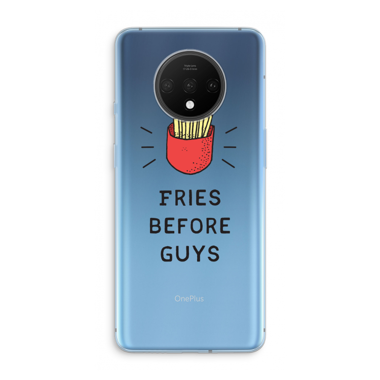 Fries before guys: OnePlus 7T Transparant Hoesje