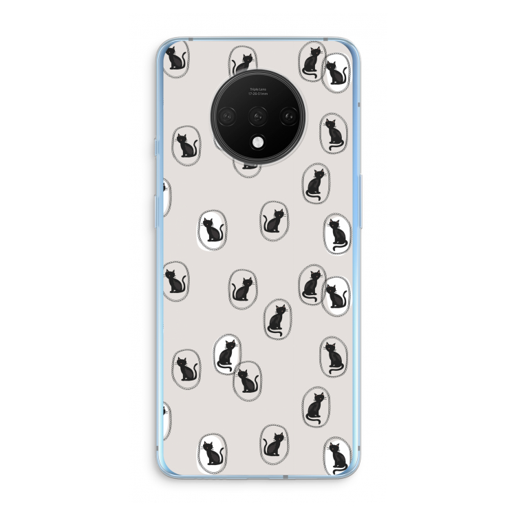 Miauw: OnePlus 7T Transparant Hoesje