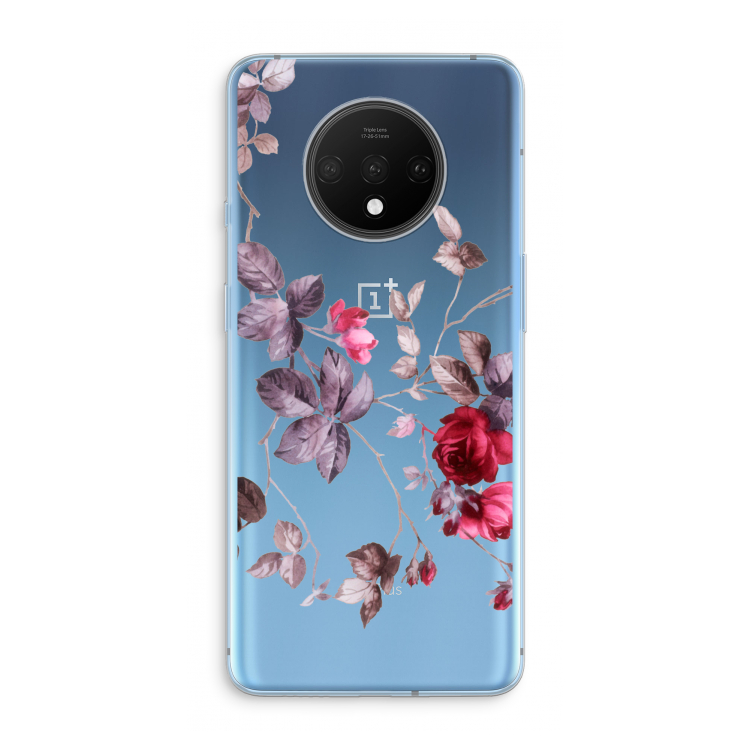Mooie bloemen: OnePlus 7T Transparant Hoesje