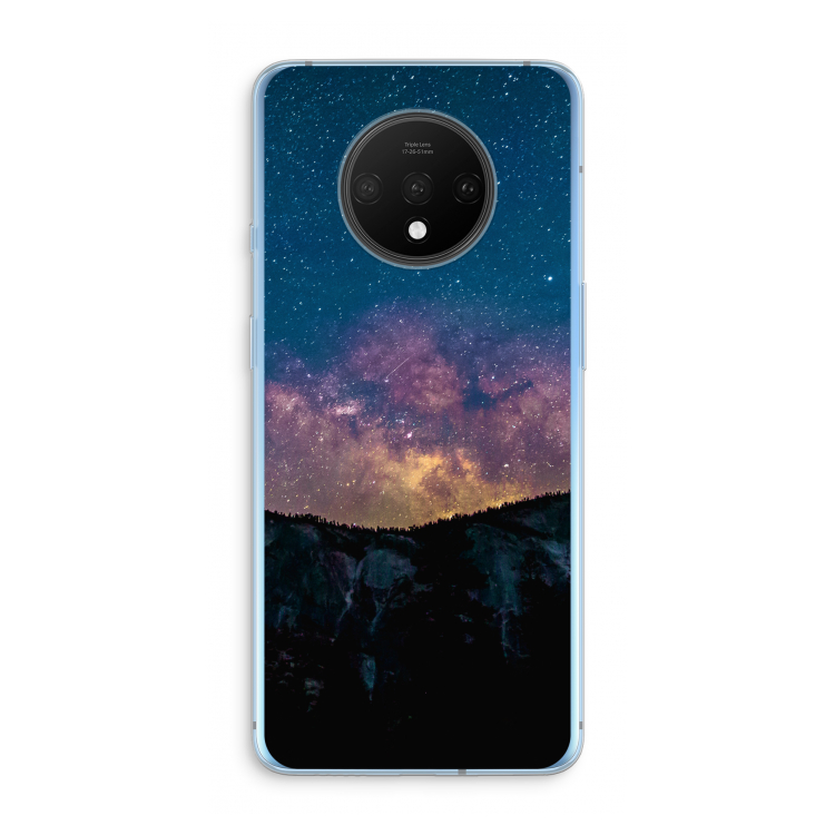 Travel to space: OnePlus 7T Transparant Hoesje