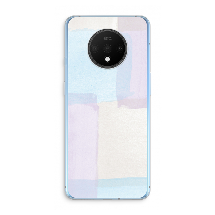 Square pastel: OnePlus 7T Transparant Hoesje