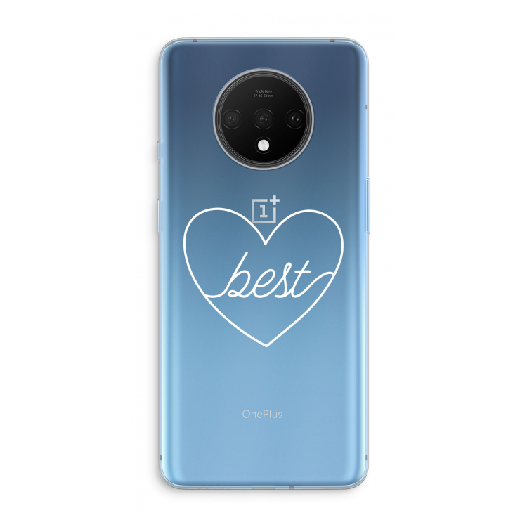 Best heart pastel: OnePlus 7T Transparant Hoesje