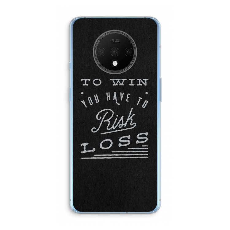 Risk loss: OnePlus 7T Transparant Hoesje