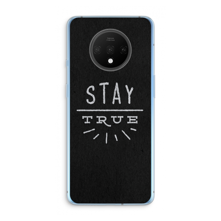 Stay true: OnePlus 7T Transparant Hoesje