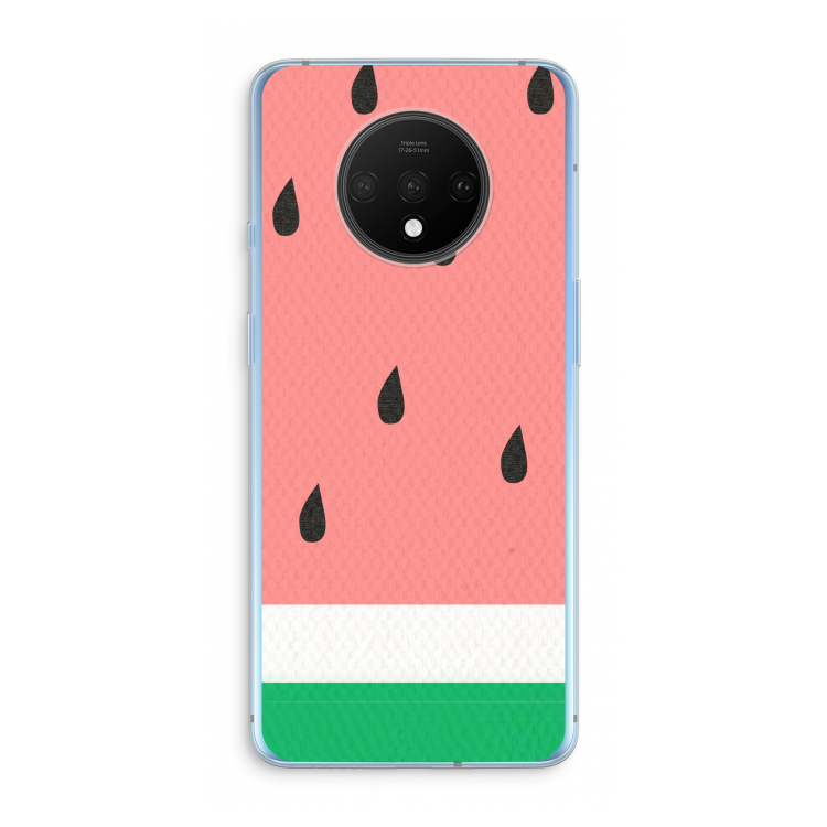 Watermeloen: OnePlus 7T Transparant Hoesje