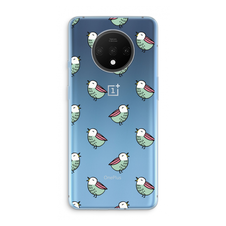 Vogeltjes: OnePlus 7T Transparant Hoesje