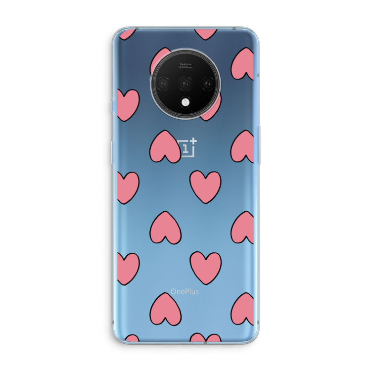 Ondersteboven verliefd: OnePlus 7T Transparant Hoesje