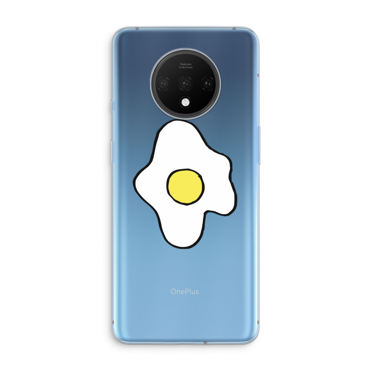 Spiegelei: OnePlus 7T Transparant Hoesje