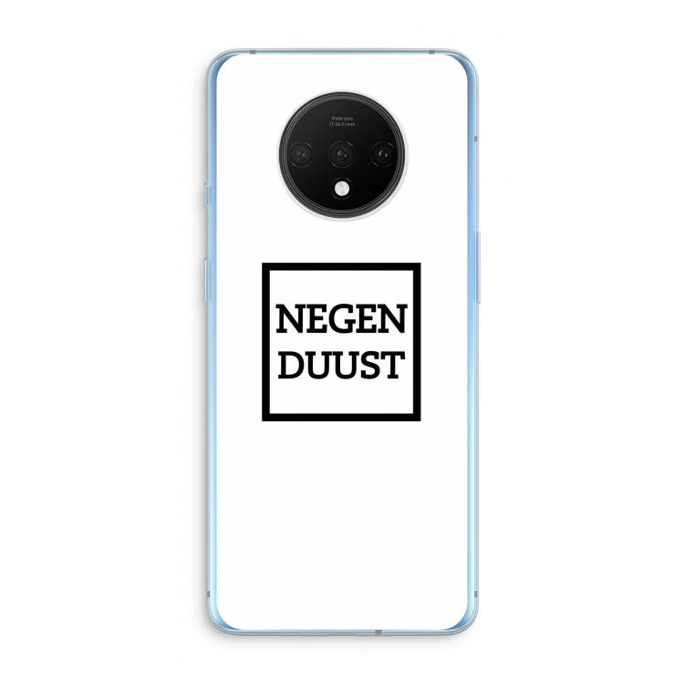 Negenduust vierkant: OnePlus 7T Transparant Hoesje