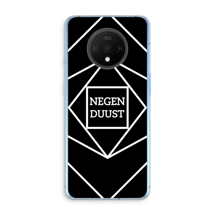 Negenduust geometrisch: OnePlus 7T Transparant Hoesje