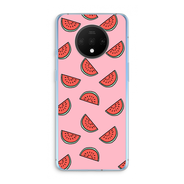 Watermeloen: OnePlus 7T Transparant Hoesje