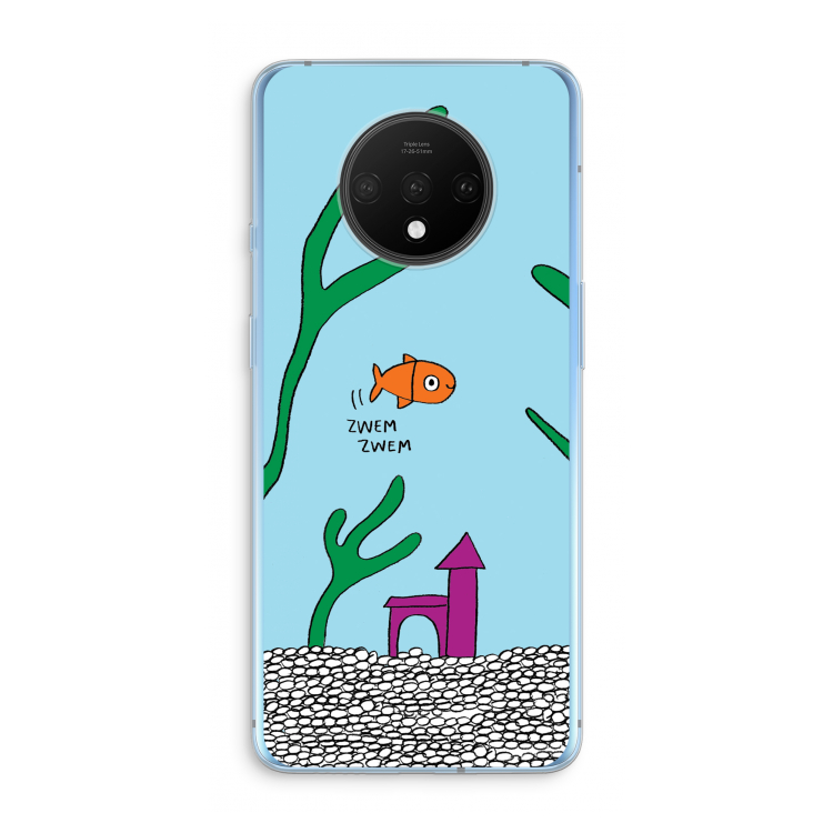 Aquarium: OnePlus 7T Transparant Hoesje