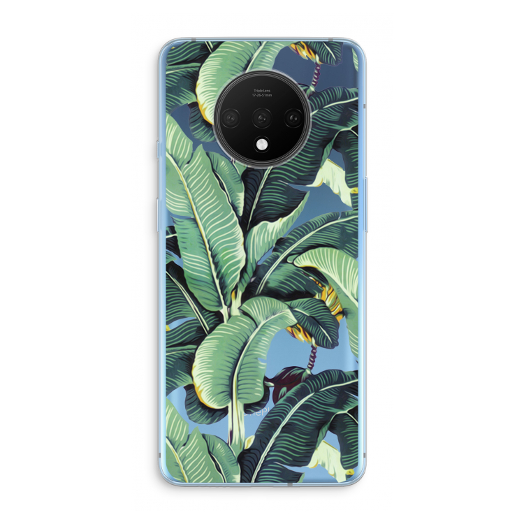 Bananenbladeren: OnePlus 7T Transparant Hoesje