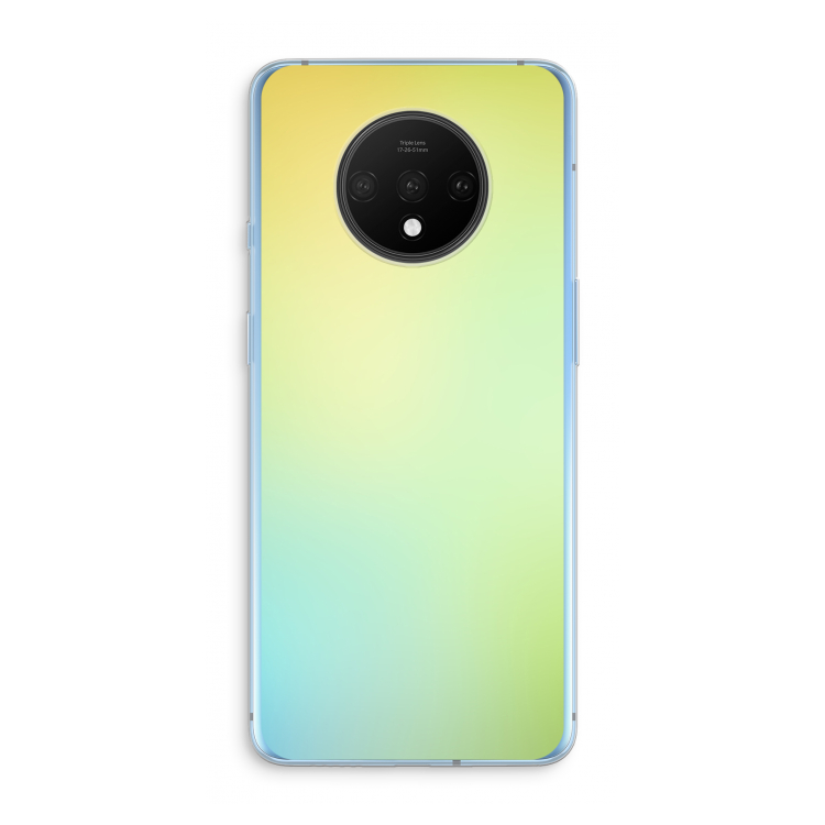 Minty mist pastel: OnePlus 7T Transparant Hoesje