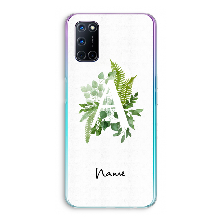 Green Brush: Oppo A52 Transparant Hoesje