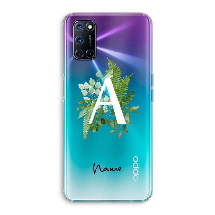 Green Brush: Oppo A52 Transparant Hoesje