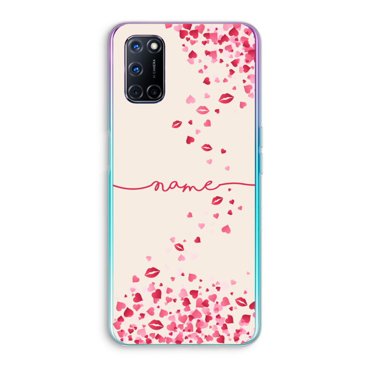 Hartjes en kusjes: Oppo A52 Transparant Hoesje