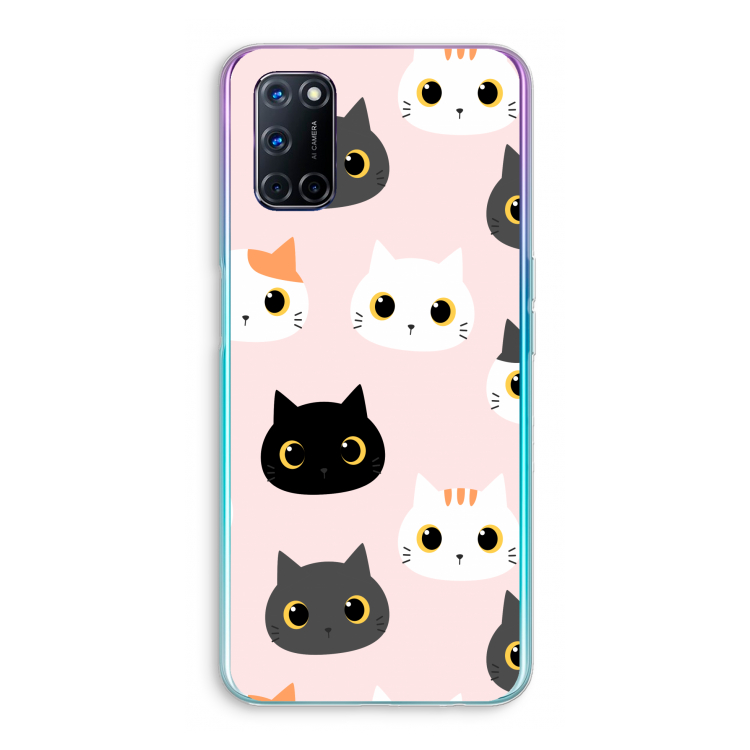 Katten: Oppo A52 Transparant Hoesje